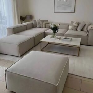 ركنه 4 قطع بقماش كتان  MF 69